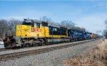 LTEX 8955 leads the Empty Grain Train west through Shirley 